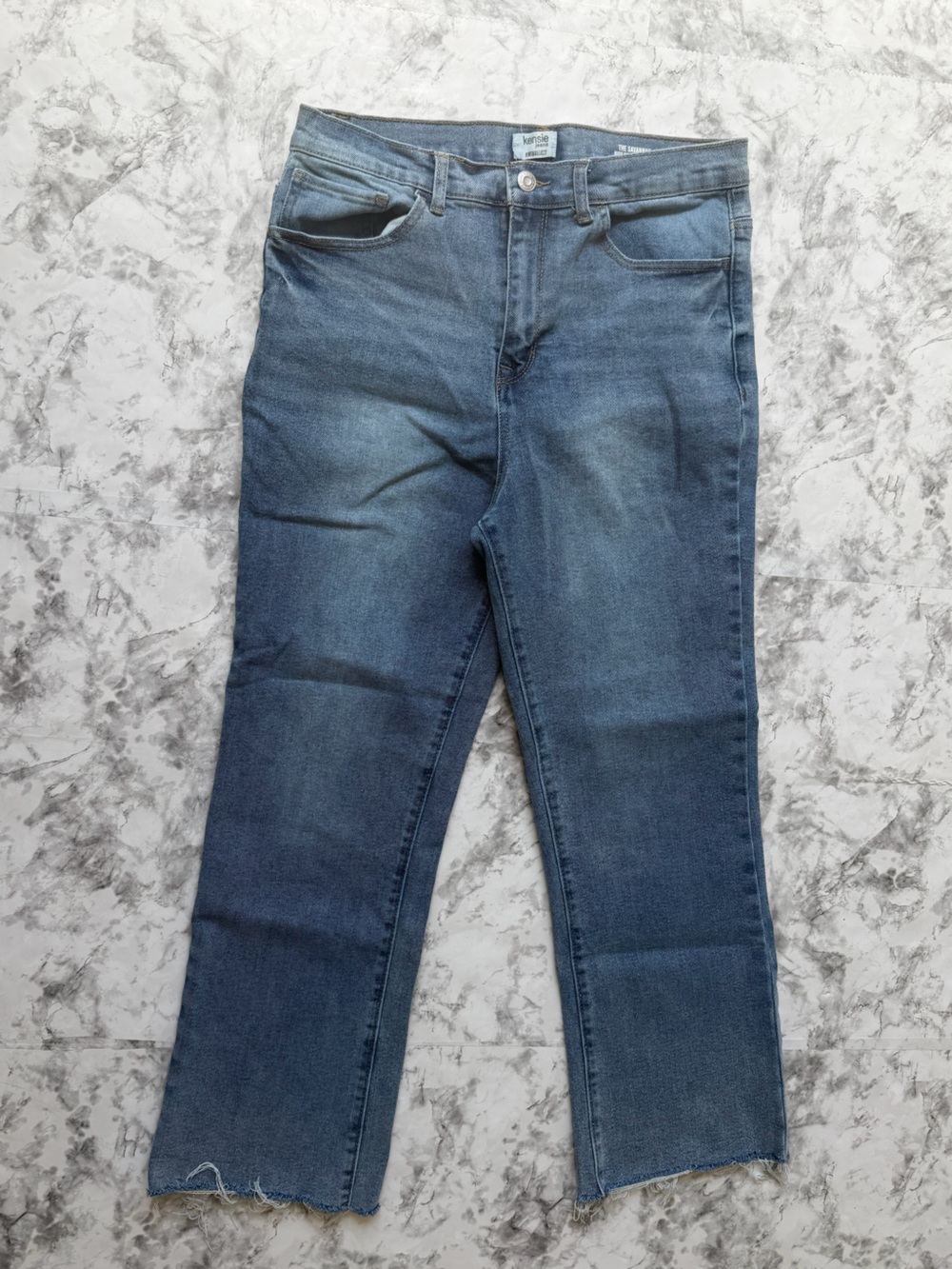 Women’s Blue Straight-Leg Jeans 10/30